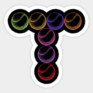 T for tennis 2023 Sticker